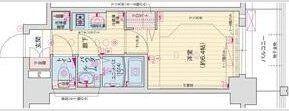 プレサンス淡路駅前(1K/2階)の間取り写真