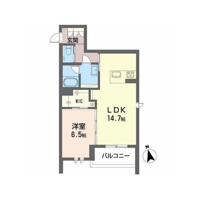シャーメゾンプレミアス大津(1LDK/3階)の間取り写真