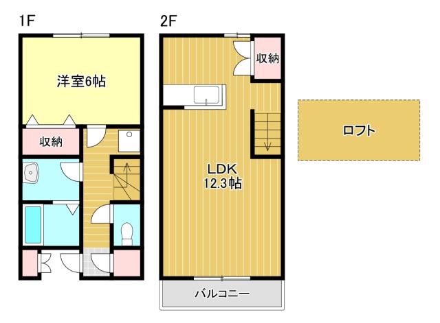メゾネットYS I(1SLDK/1階)の間取り写真