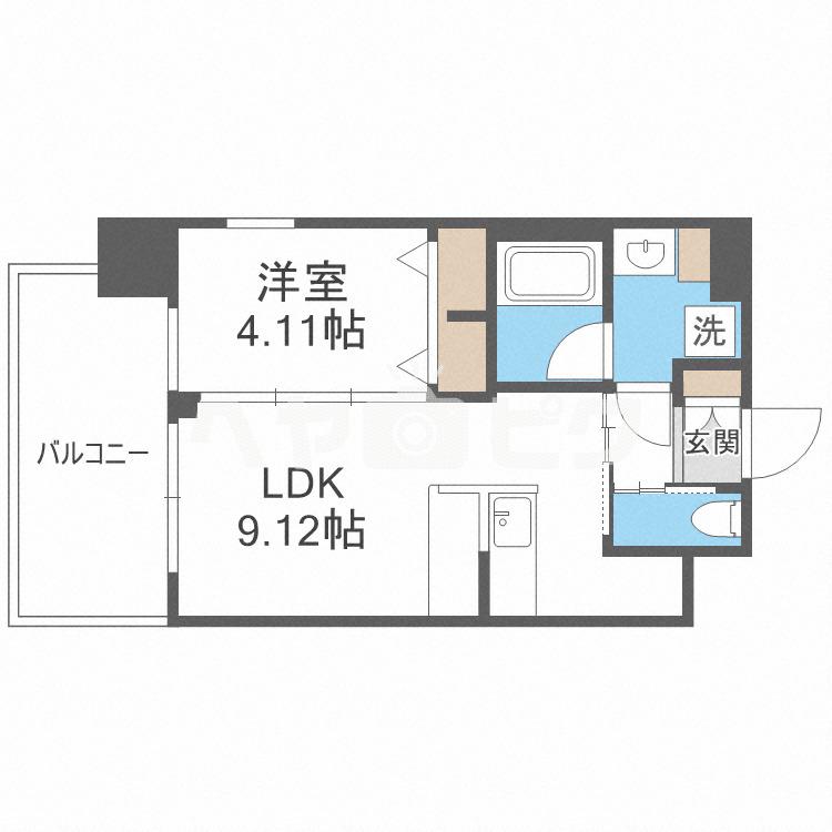 プレジオ御幣島(1LDK/7階)の間取り写真