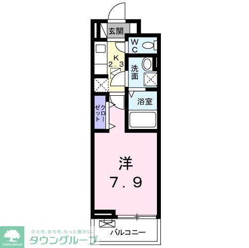 アライブ ジュネス(1K/1階)の間取り写真