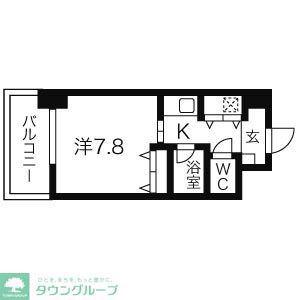 AXIS桜通内山(1K/11階)の間取り写真