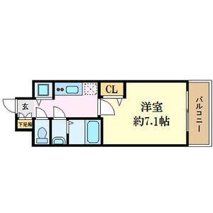 プレサンス金山コネクト(1K/2階)の間取り写真