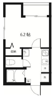 AVANTI市川(1K/3階)の間取り写真