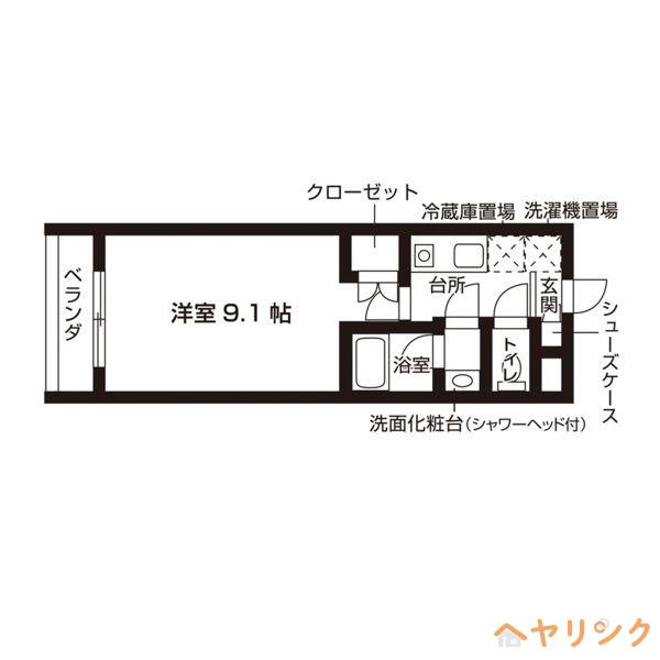 セレスティアル大曽根(1K/3階)の間取り写真