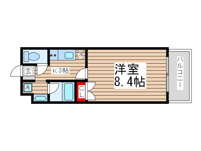 アーク松戸レジデンス(1K/10階)の間取り写真