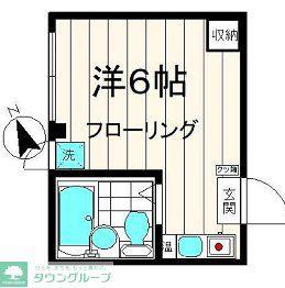 チノビル(ワンルーム/5階)の間取り写真