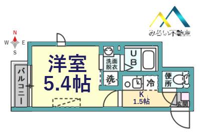 スマートマリーナ(1K/1階)の間取り写真
