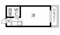 コレクション関目弐番館(ワンルーム/3階)の間取り写真