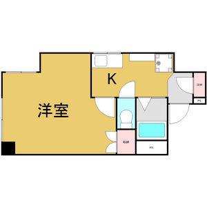 チサンマンション丸の内第3(1K/10階)の間取り写真