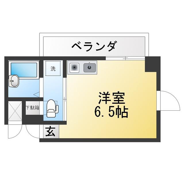 ダイニチ館F1番館(ワンルーム/3階)の間取り写真
