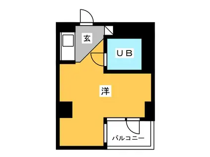 クラッシー久米川(ワンルーム/7階)の間取り写真