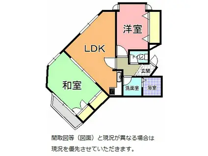 ヴェルクブーフ(2LDK/4階)の間取り写真