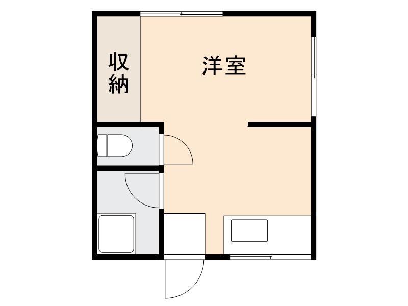 渡辺ビル(ワンルーム/4階)の間取り写真