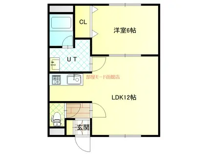 ドリームハイツII(1LDK/2階)の間取り写真