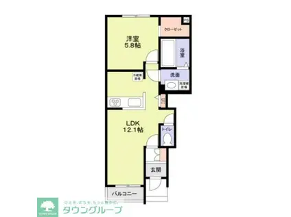 足立区六木3丁目計画(1LDK/1階)の間取り写真