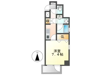 IARIM車道(1K/9階)の間取り写真