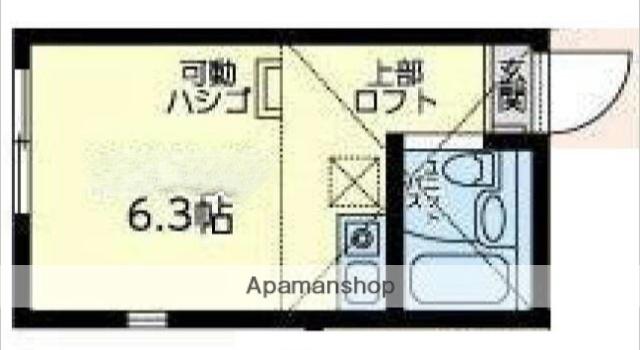 ユナイトNOBAアーレントの杜(ワンルーム/2階)の間取り写真