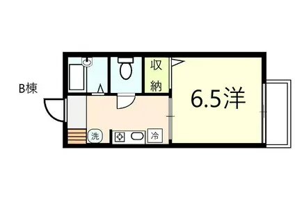 ハイツアベリオ(1K/1階)の間取り写真