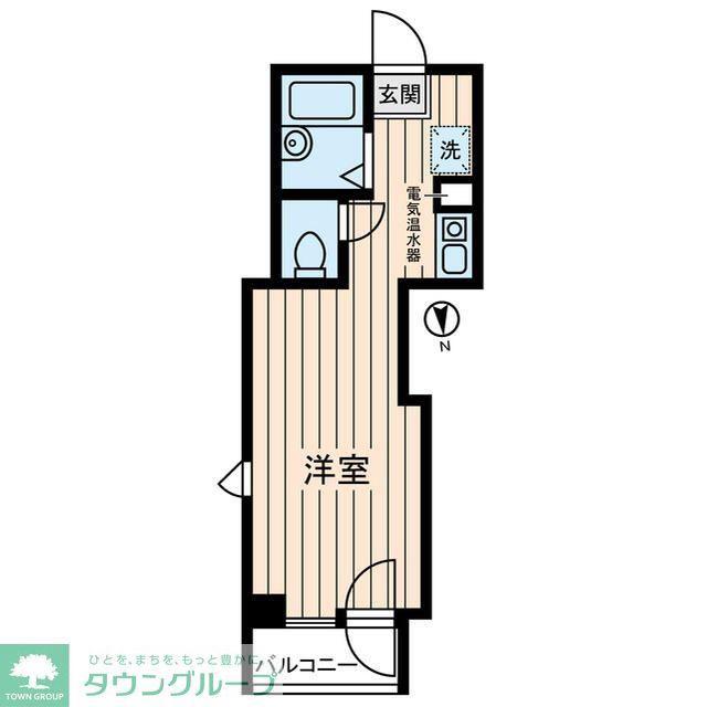 宮崎ビル(ワンルーム/3階)の間取り写真