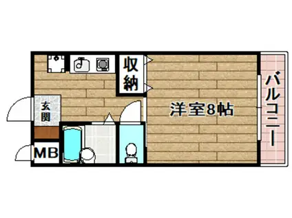 グレースメゾン本町(1K/1階)の間取り写真