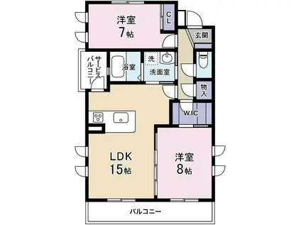 アーリースチューベン(2LDK/3階)の間取り写真