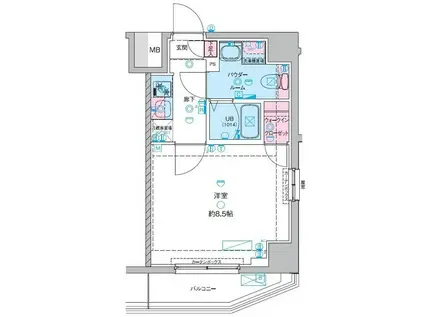 ジェノヴィア青砥II(1K/1階)の間取り写真