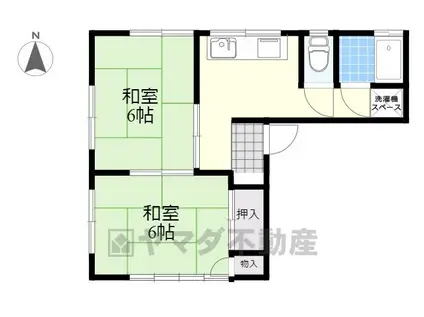 手塚ビル(2DK/3階)の間取り写真