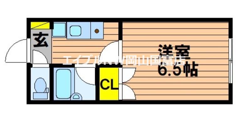 さかいマンション(1K/1階)の間取り写真