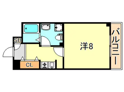 C-ARK神戸西(1K/3階)の間取り写真