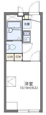 レオパレス御影塚町(1K/1階)の間取り写真