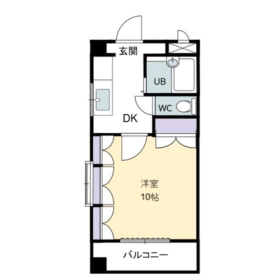 エスポアール大森(1K/3階)の間取り写真
