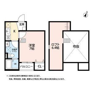 NORDISK NAGAMACHI(1K/2階)の間取り写真