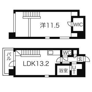 丸の内スクエア(1LDK/8階)の間取り写真