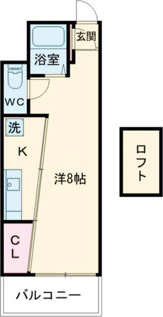 GC21.NETビル(ワンルーム/5階)の間取り写真