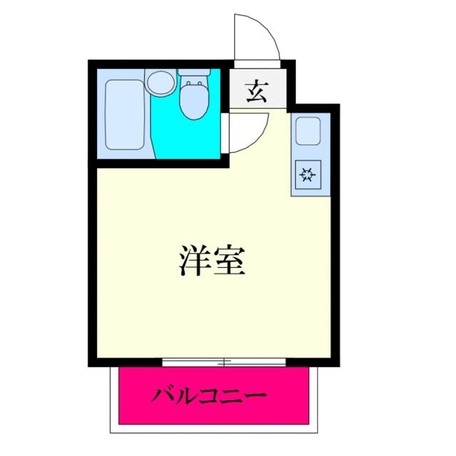 チェルシーホーム(ワンルーム/2階)の間取り写真