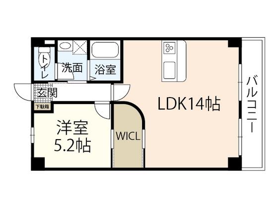 メゾン萩(1LDK/2階)の間取り写真
