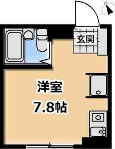 ライフピアモア千束(ワンルーム/2階)の間取り写真