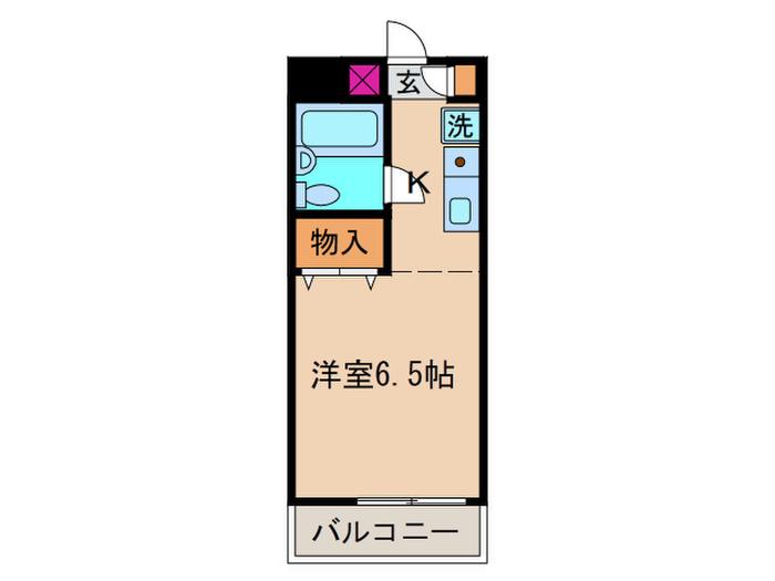 NFビル(1K/2階)の間取り写真
