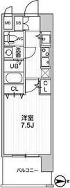 LA DOUCEUR黒川II(1K/11階)の間取り写真