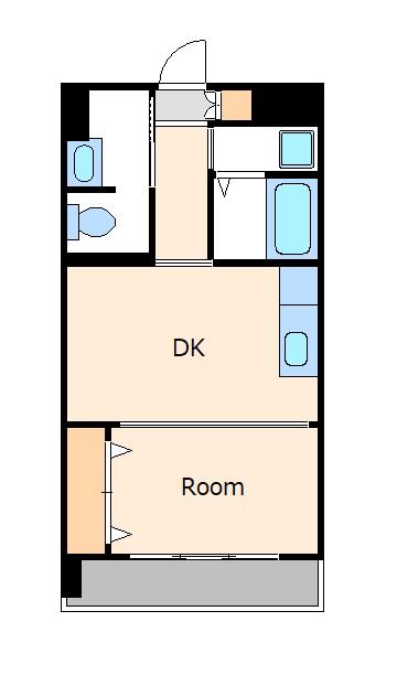 新高円寺ロイヤルマンション(1DK/3階)の間取り写真