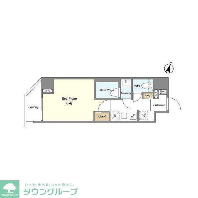 BPRレジデンス町田(1K/10階)の間取り写真