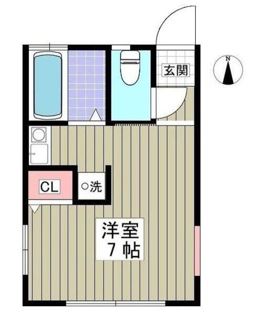ルティレ浦和(ワンルーム/1階)の間取り写真