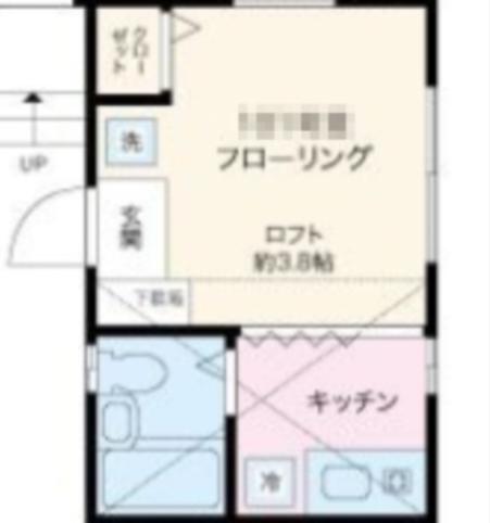 ロッソ池上A(ワンルーム/1階)の間取り写真