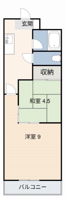 新日ビル豊明マンション(1LDK/3階)の間取り写真