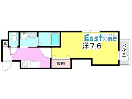 PREMIUM ARATA(1K/4階)の間取り写真