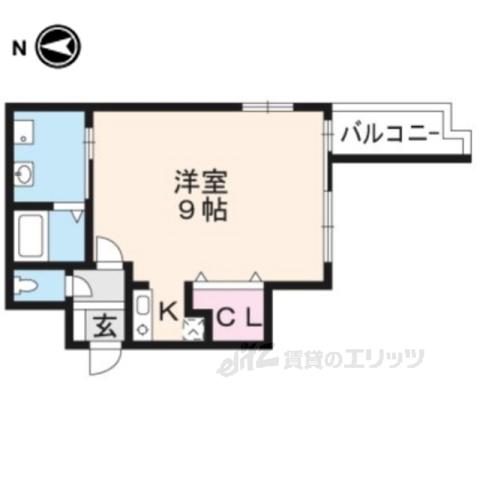 CASA DE ISSA(ワンルーム/4階)の間取り写真