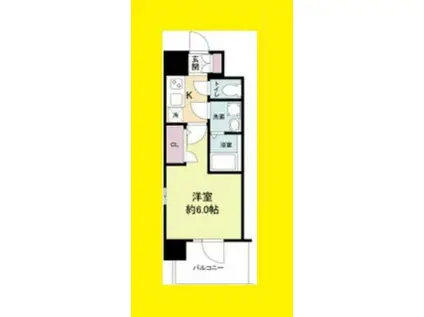 エスリードレジデンス大阪ウエスト(1K/3階)の間取り写真