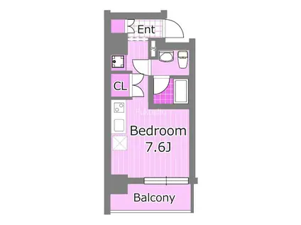 リルシア横濱反町(ワンルーム/2階)の間取り写真
