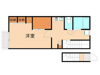 レオパレスFELICE(1K/2階)の間取り写真